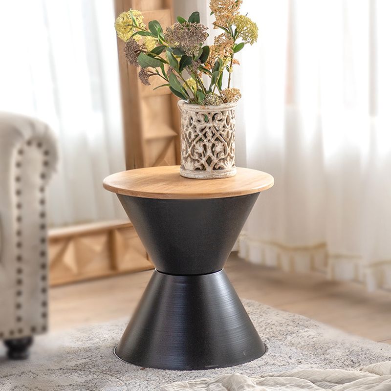 Tavolo laterale di campagna largo da 17 "Tavolino rotondo in metallo