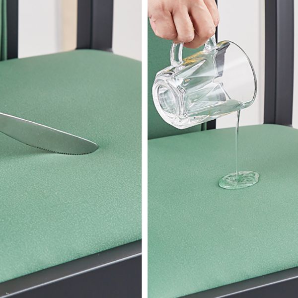 Faux Leder Esszimmerstühle Glamstil hoher Rückenstühle