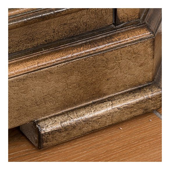 Industrial Corner Accent Cabinet Distressed Finish Fretwork Accent Cabinet Clearhalo 'Cabinets & Chests' 'cabinets_chests' 'furn' 'furn_cabinets_chests' 'Furniture' 'Living Room Furniture' 1200x1200_450edaa5-f564-4ebb-8735-f250b66ce29c