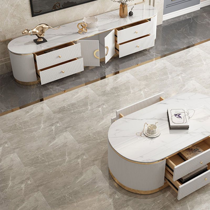 White Glam TV Stand Metal TV Console with 4 Drawers Included Clearhalo 'furn' 'furn_tv_stands_entertainment_centers' 'Furniture' 'Living Room Furniture' 'TV Stands & Entertainment Centers' 'TV Stands & Media Storage Furniture' 'tv_stands_entertainment_centers' 1200x1200_450f430d-6cc0-44a4-96d9-008dbedebce9