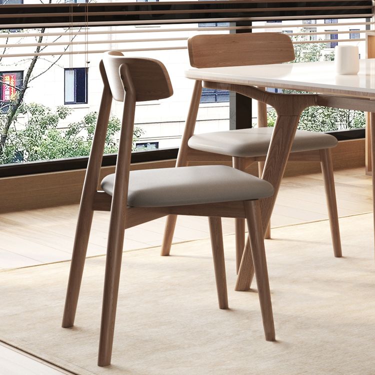 5/7ピース長方形の形の石と無垢材のダイニングテーブルセット