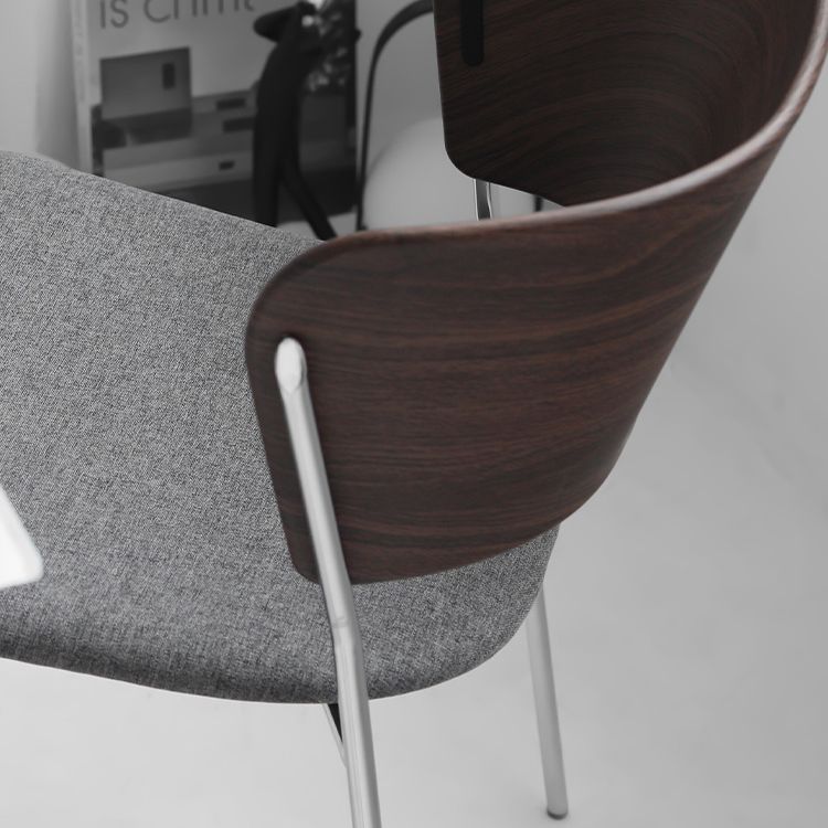 Modern Chair Dining Armless Open Back Chair for Kitchen with Metal Legs Clearhalo 'Dining Chairs' 'Dining Tables & Seating' 'dining_chair' 'furn' 'furn_dining_chair' 'Furniture' 'furniture_dining_chair' 'Kitchen & Dining Furniture' 1200x1200_45141a80-4b42-4ccc-9f61-1710651c2624