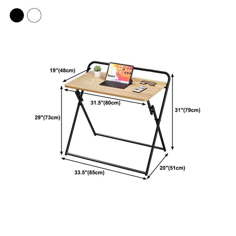 Modern Style Wooden Office Desk Rectangular Folding Writing Desk for Home Clearhalo 'furn' 'furn_office_desk' 'Furniture' 'Office Desks' 'Office Furniture' 'office_desk' 1200x1200_4516ea07-c105-4c84-8448-20d98b743da5