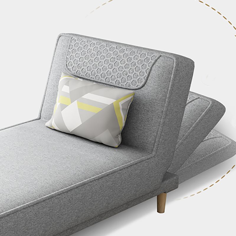 Living Room Armless Chaise Lounge Modern Chaise Lounge with Linen Upholster Clearhalo 'Chairs & Seating' 'Chaise Lounge' 'chaise_lounge' 'furn' 'furn_chaise_lounge' 'Furniture' 'Living Room Furniture' 1200x1200_451b7f1b-45df-4c94-9dba-5cd728ce0f54