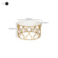 Contemporary Round Glass Coffee Table Brass Metal Frame 1 Single Cocktail Table Clearhalo 'Coffee & Accent Tables' 'Coffee Tables' 'coffee_tables' 'furn' 'furn_coffee_tables' 'Furniture' 'Living Room Furniture' 1200x1200_451c405c-04b4-49a8-90ce-eac2af4ec79f