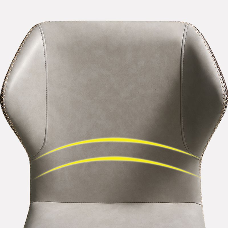 Contemporary Style Dining Chairs Armless Wingback Chairs for Kitchen with Metal Legs Clearhalo ' kitchen&dining_furn' 'Dining Chairs' 'Dining Tables & Seating' 'dining_chair' 'furn' 'furn_dining_chair' 'Furniture' 'furniture_dining_chair' 'Kitchen & Dining Furniture' 'kitchen' 1200x1200_451ea13c-bf76-4fc5-b440-c161d0281a99