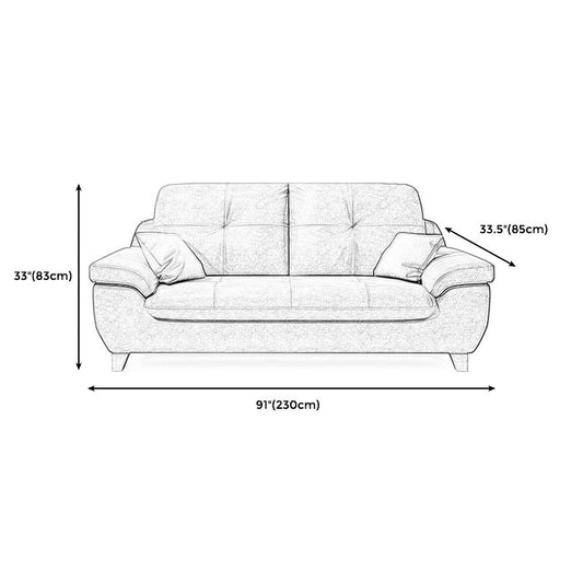 Faux Leather Pillow Top Arm Modern Sofa with Stain Resistant and Water Proof Clearhalo 'furn' 'furn_sofas' 'Furniture' 'furniture_sofas' 'kitchen' 'kitchen_sofas' 'Living Room Furniture' 'Sofa' 'sofas' 1200x1200_452097dd-8723-4de7-850a-ce7524f089cb