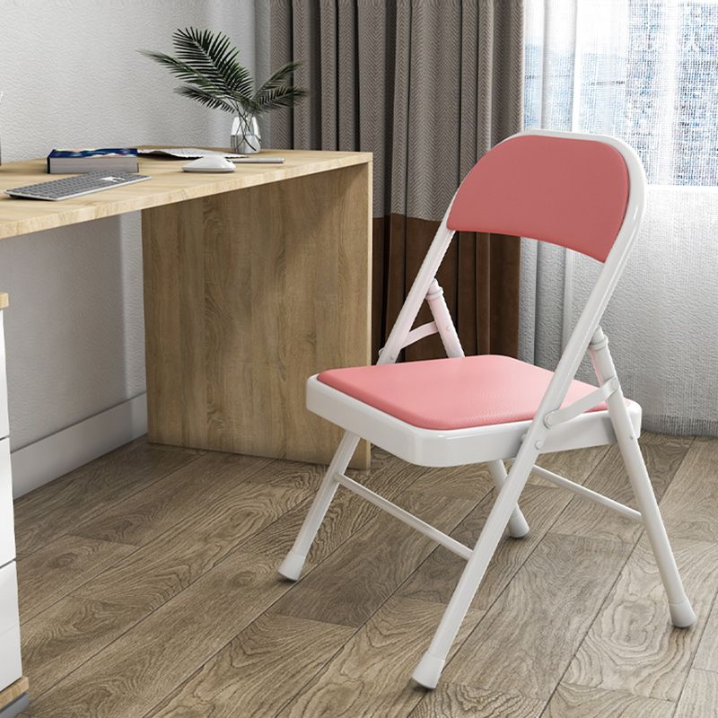 Sedia reclinabile interno in metallo contemporaneo di colore solido con gambe