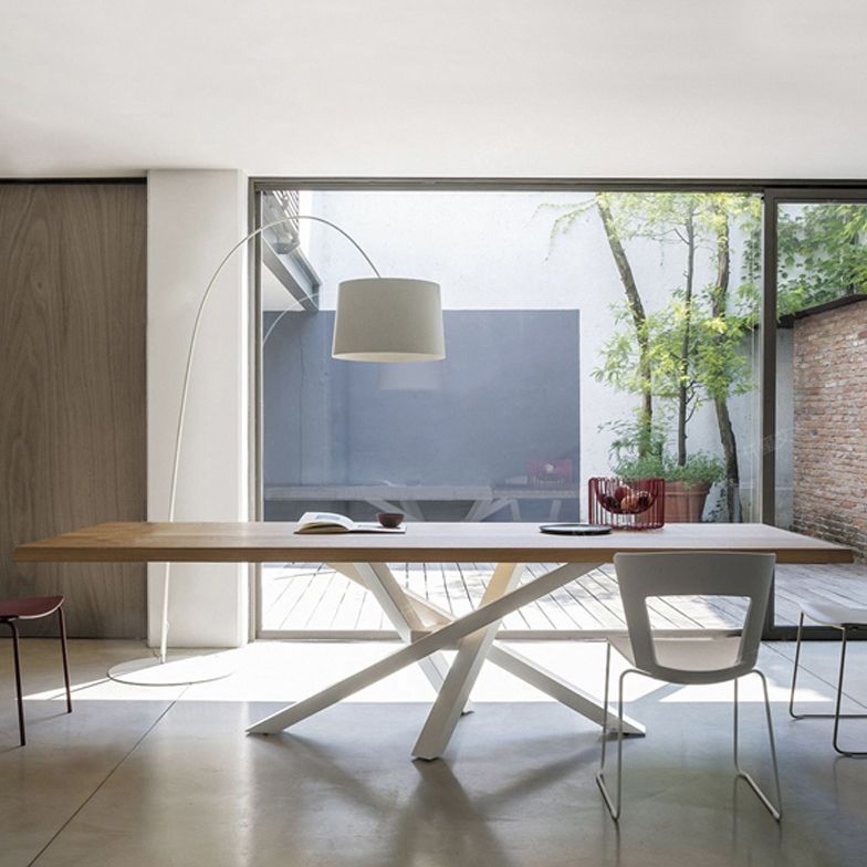 台座ベースの長方形のオフィステーブル工業事務所デスク