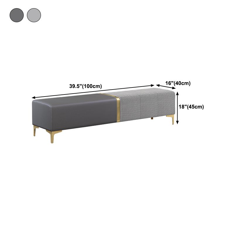 Panca patchwork glam imbottita in pelle finta panca per camera da letto