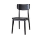 Contemporary Style Chair Armless Open Back Chair with Wood Legs for Kitchen