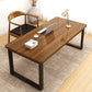 Solid Wood Office Meeting Table Industrial Fixed Writing Table