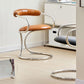 Industrial Style Arm Chair Upholstered Dining Chair for Living Room