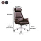 Fauteuil de direction à dossier haut, chaise de direction ergonomique contemporaine