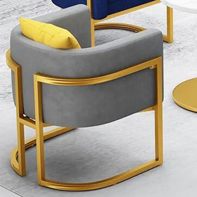 Scandinavische vaste kleur fluweel kussen achterste bank met smokingarm