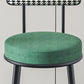 Modern Armless Backrest Counter Stool Iron Kitchen Bar Stool with Velvet Cushion Clearhalo 'Bar Furniture' 'Bar Stools' 'bar_stools' 'furn' 'furn_bar_stools' 'Furniture' 'furniture_bar_stools' 'Kitchen & Dining Furniture' 1200x1200_45295f63-ee54-42ac-8d15-6e52c636a8e7