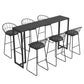 Modern Style Sintered Stone Table Dining Bar Counter Table for Home Clearhalo 'Bar Furniture' 'Bar Tables' 'bar_tables' 'furn' 'furn_bar_tables' 'Furniture' 'furniture_bar_tables' 'Kitchen & Dining Furniture' 1200x1200_452a4fb2-f8a6-4c1b-93ac-fe8ff60f947d