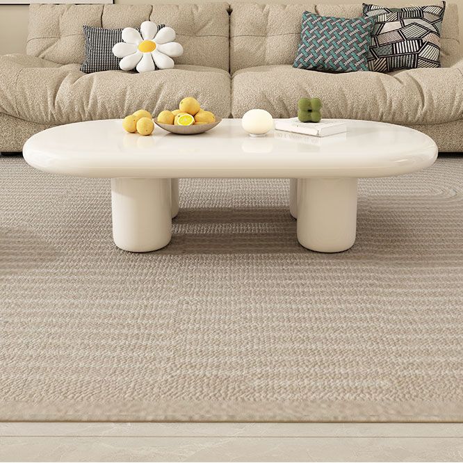 Modern 4 Legs Cocktail Table Oval Engineered Wood Coffee Table - White Clearhalo 'Coffee & Accent Tables' 'Coffee Tables' 'coffee_tables' 'furn' 'furn_coffee_tables' 'Furniture' 'Living Room Furniture' 1200x1200_452e9a02-7bc6-4c2f-852c-7c20ac3cd5f2