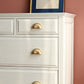 Contemporary Accent Chest with Drawers and Straight Legs in Oak