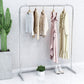 Industry Style Coat Rack Hanging Rail Metal Living Room Coat Hanger