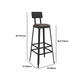 Modern 1/5 Pieces Bar Table Set Rectangle Stone Counter Table with Stools for Cafe
