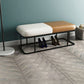 Mid-Century Modern Upholstered Bench Bedroom Seating Bench in Brown and White with Legs Clearhalo 'Benches' 'Chairs & Seating' 'furn' 'furn_benches' 'Furniture' 'Living Room Furniture' 1200x1200_4538ef00-a371-4ed1-89a1-26044bdf1e7c