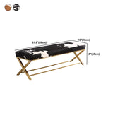 Glam Upholstered Bedroom Bench, Foam Filled Seating Bench with Metal Legs Clearhalo 'Benches' 'Chairs & Seating' 'furn' 'furn_benches' 'Furniture' 'Living Room Furniture' 1200x1200_45391c6b-6091-422a-8fb9-59d4dad77cfb