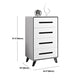 16" W Modern Storage Chest Dresser White Vertical Storage Chest with 3/4/5 Drawers Clearhalo 'Bedroom Furniture' 'Dressers & Chests' 'dressers_chests' 'furn' 'furn_dressers_chests' 'Furniture' 1200x1200_453a1b80-237e-43aa-bde1-042091474593