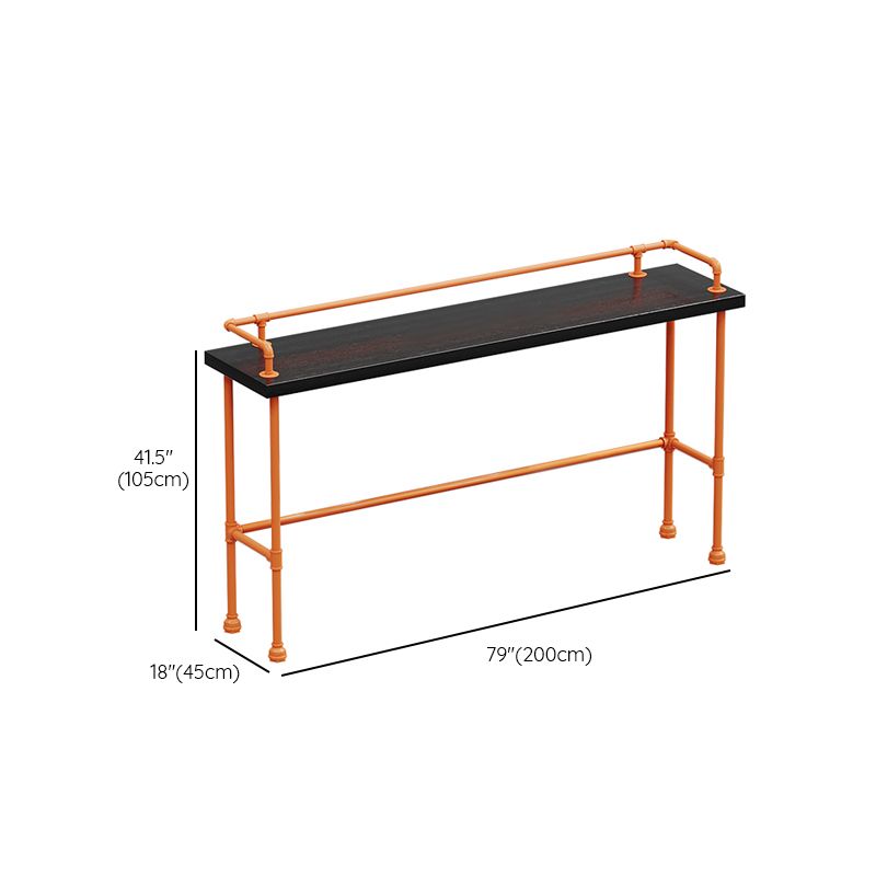 Indoor Contemporary Bar Dining Table Rectangle Metal Legs Bar Table Clearhalo 'Bar Furniture' 'Bar Tables' 'bar_tables' 'furn' 'furn_bar_tables' 'Furniture' 'Kitchen & Dining Furniture' 1200x1200_453aa2de-fcd1-437e-aaa3-227100140ff6