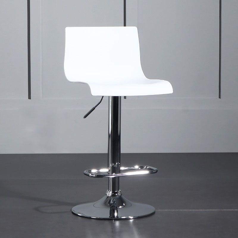 Contemporary Swivel Adjustable Height Stool Matte Finish Plastic Home Barstool Clearhalo 'Bar Furniture' 'Bar Stools' 'bar_stools' 'Furniture' 'furniture_bar_stools' 'Kitchen & Dining Furniture' 1200x1200_453aab65-2cdc-46ca-8475-ec82ef86edc1