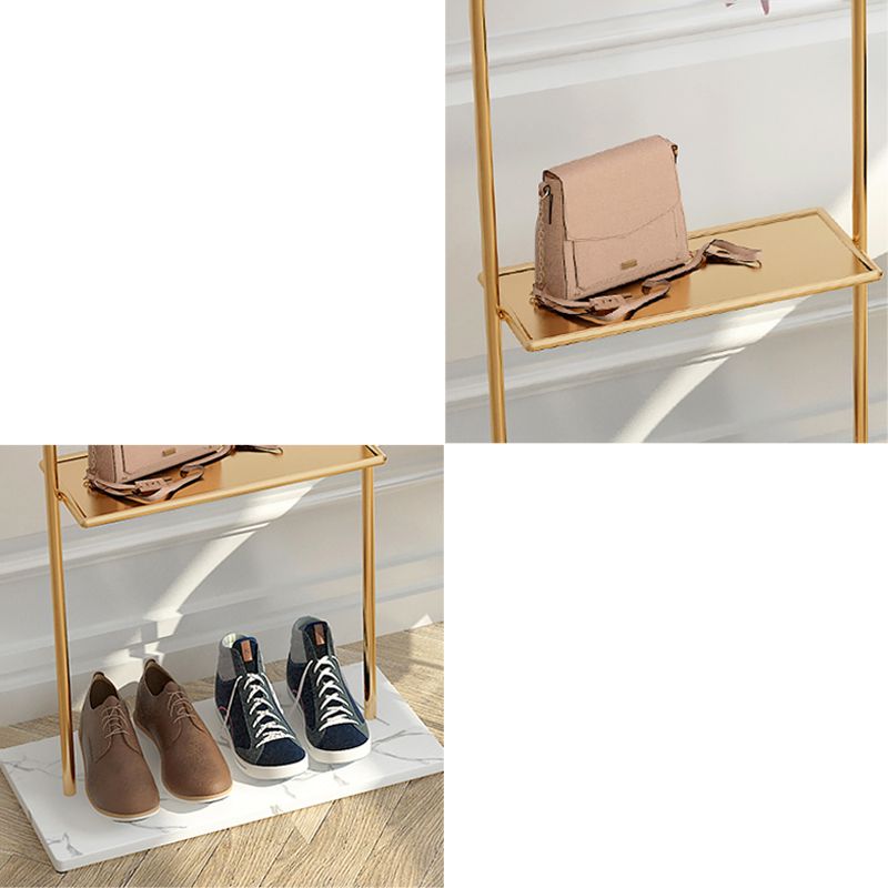 Hall Tree Splendido appendiabiti in metallo Scaffale di stoccaggio della sala con ganci