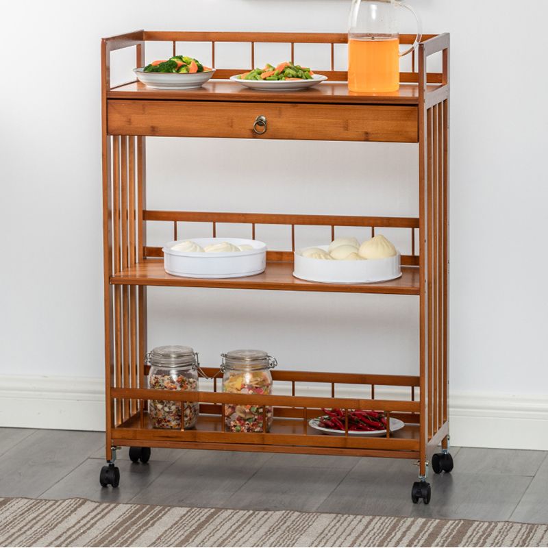 Tavolo da preparazione a rotolamento in stile contemporaneo tavolo da preparazione in legno per ristorante