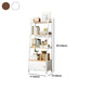 Estantería de madera abierta estantería multicapa de casa minimalista moderna