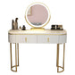 Glam 29.52 "Vanity di trucco in altezza set con cassetto e vanità specchio