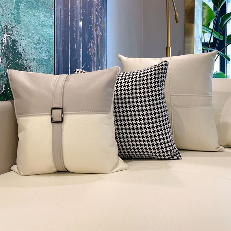 Urban Faux Leather Square Arm Sofa/Sectional for Apartment, Living Room Clearhalo 'furn' 'furn_sectionals' 'Furniture' 'furniture_sectionals' 'Living Room Furniture' 'Sectionals' 1200x1200_454293e5-85a8-45d9-9134-3cf4f433642d