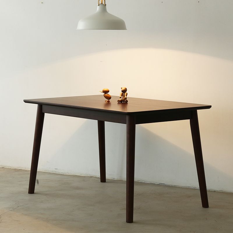 Simplicity Solid Wood Dining Table Rectangle Shape Dining Table with 4 Legs Base Clearhalo ' dining_table' 'Dining Tables & Seating' 'Dining Tables' 'furn' 'furn_dining_table' 'Furniture' 'furniture_dining_table' 'Kitchen & Dining Furniture' 'kitchen&dining_furn' 'kitchen' 'kitchen_dining_table' 1200x1200_454366fc-1b08-42c8-8939-184afea88904