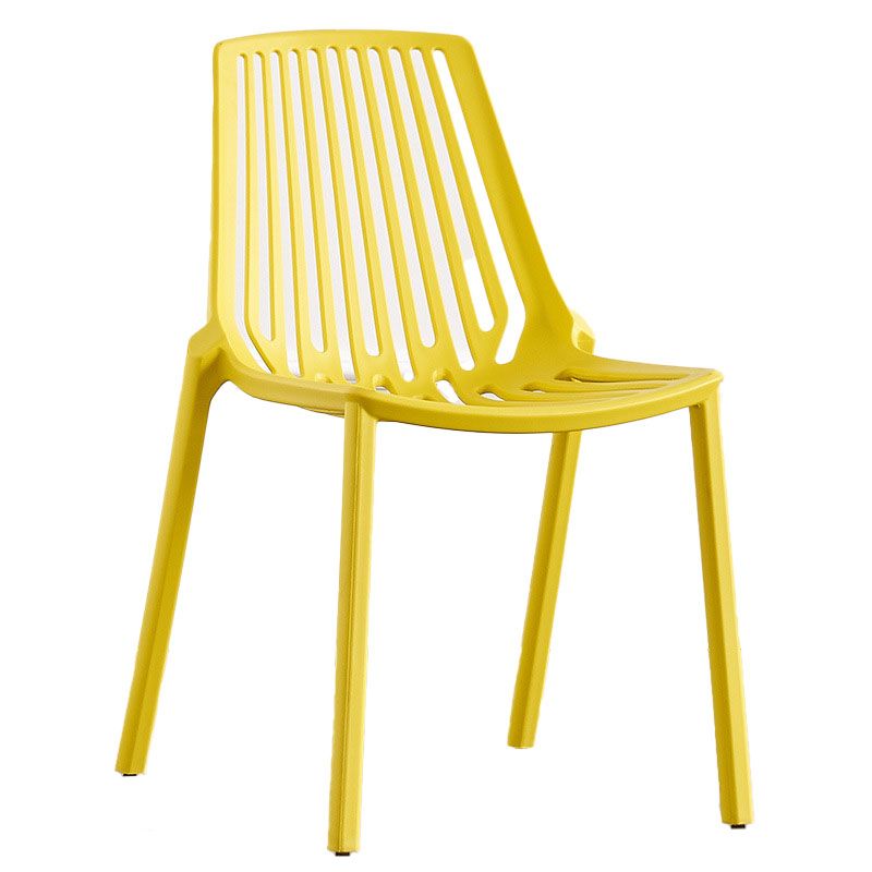 Modern Chairs Dining Stackable Armless Chairs with Plastic Legs for Kitchen Clearhalo 'Dining Chairs' 'Dining Tables & Seating' 'dining_chair' 'furn' 'furn_dining_chair' 'Furniture' 'furniture_dining_chair' 'Kitchen & Dining Furniture' 1200x1200_45448f2f-f75f-4b58-9267-87bb6a809427