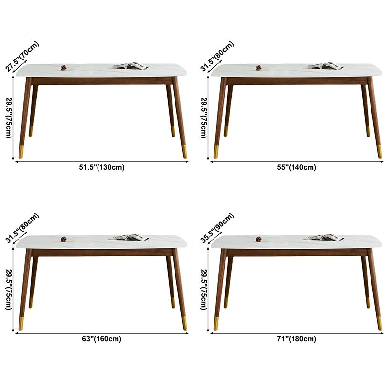Modern Rectangle Sintered Stone Dining Table with Wooden Base White Dining Table for Restaurant Clearhalo ' dining_table' 'Dining Tables & Seating' 'Dining Tables' 'Furniture' 'furniture_dining_table' 'Kitchen & Dining Furniture' 'kitchen&dining_furn' 'kitchen' 'kitchen_dining_table' 1200x1200_4545362f-6b45-4c65-8008-7ca3456687bc