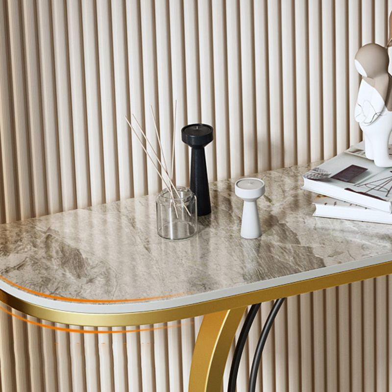 Glam Hall Piedistale Slace Mezza luna Resistente alla console Resistente a graffi