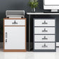Contemporary File Cabinet Steel Frame Fireproof Vertical File Cabinet with Lock Clearhalo 'Filing Cabinets' 'filling_cabinets' 'furn' 'furn_filling_cabinets' 'Furniture' 'Office Furniture' 1200x1200_4546fa6c-e4a4-461d-90d0-1c7c2741f4fa