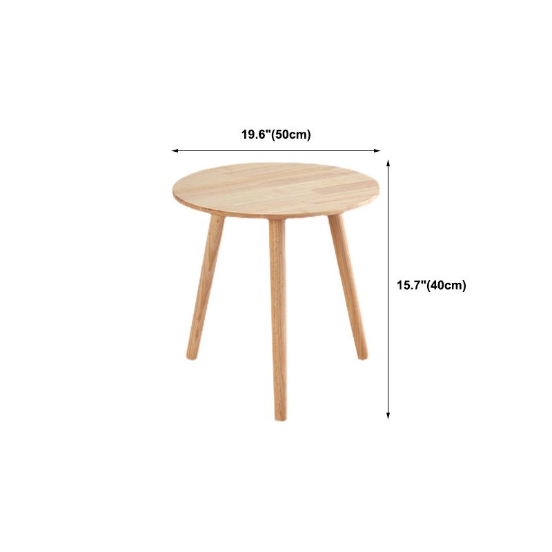 Contemporary Style Side End Table Solid Wood Round Sofa Side Accent Table Clearhalo 'Coffee & Accent Tables' 'End & Side Tables' 'end_side_tables' 'furn' 'furn_end_side_tables' 'Furniture' 'Living Room Furniture' 1200x1200_454896b0-64a6-4d02-b043-f0707b75df76