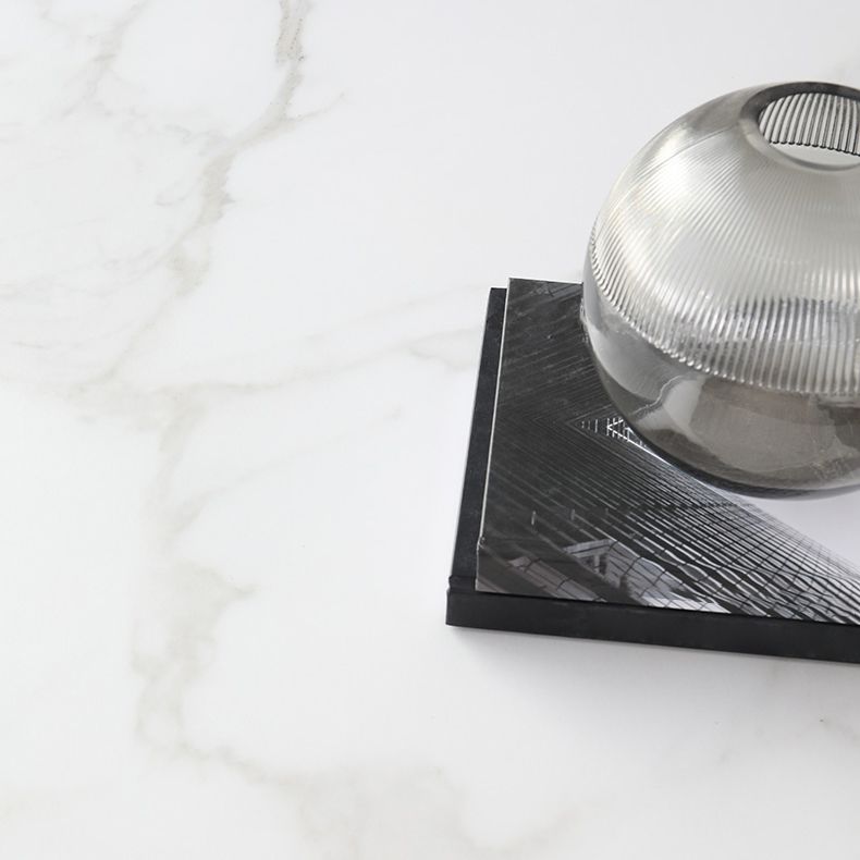 Set di mobili da pranzo contemporanei 1/2/3/5 pezzi e sedie da pranzo in pietra sinterizzate