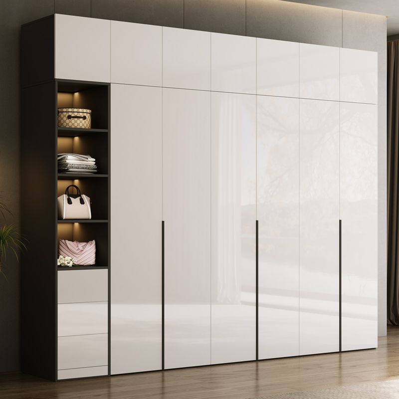 Engineered Wood Wardrobe Closet Contemporary Hinged Wardrobe Armoire Clearhalo 'Armoires & Wardrobes' 'armoires_wardrobes' 'Bedroom Furniture' 'furn' 'furn_armoires_wardrobes' 'Furniture' 1200x1200_454c2db8-9082-414c-9672-9ce2d98b5cf6