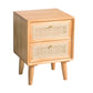 Drawer Storage Glam Accent Table Nightstand Antique Finish Bed Nightstand