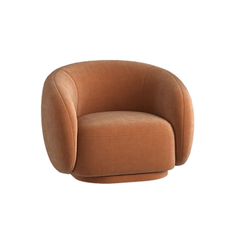 Upholstered Barrel Accent Chair Modern Style Orange Barrel Chair Clearhalo 'Accent Chairs' 'accent_chairs' 'Chairs & Seating' 'furn' 'furn_accent_chairs' 'Furniture' 'Living Room Furniture' 1200x1200_454f19af-761e-4d38-b0f7-b76974028d63