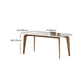 Modern Dining Room Set 1/2/3/4 Pieces Rectangle Sintered Stone Table and Armless Chairs Clearhalo 'Dining Room Sets' 'Dining Tables & Seating' 'dining_room_set' 'furn' 'furn_dining_room_set' 'Furniture' 'Kitchen & Dining Furniture' 1200x1200_4550036a-105d-42a1-b68c-02007a956efe