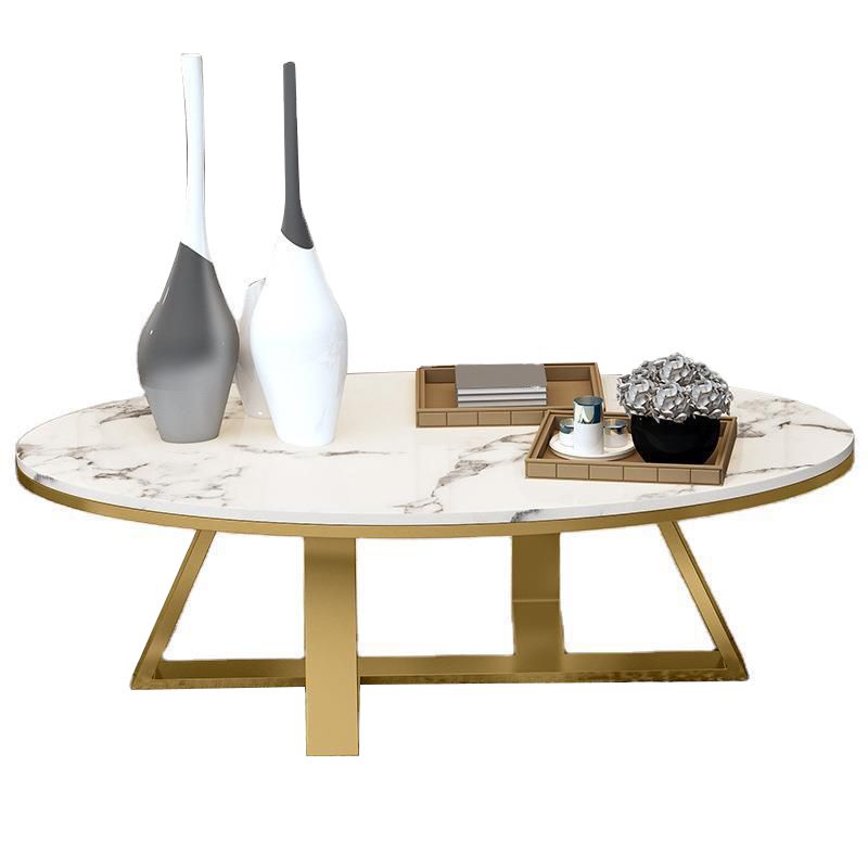 Trestle Coffee Table Contemporary Cocktail Table for Living Room Clearhalo 'Coffee & Accent Tables' 'Coffee Tables' 'coffee_tables' 'furn' 'furn_coffee_tables' 'Furniture' 'Living Room Furniture' 1200x1200_455482c7-1828-423b-915e-2cf355abb8da