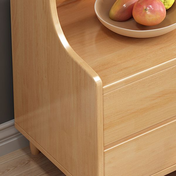 Tavolo accento in legno massiccio comodino tavolo da notte moderno per camera da letto