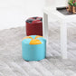 Vintage Indoor Leather Ottoman Patchwork Color Block Round Tufted Pouf Ottoman Clearhalo 'furn' 'furn_ottomans_poufs' 'Furniture' 'Living Room Furniture' 'Ottomans & Poufs' 'ottomans_poufs' 1200x1200_45588447-77b6-4e34-96cd-65cd6bcb7f23