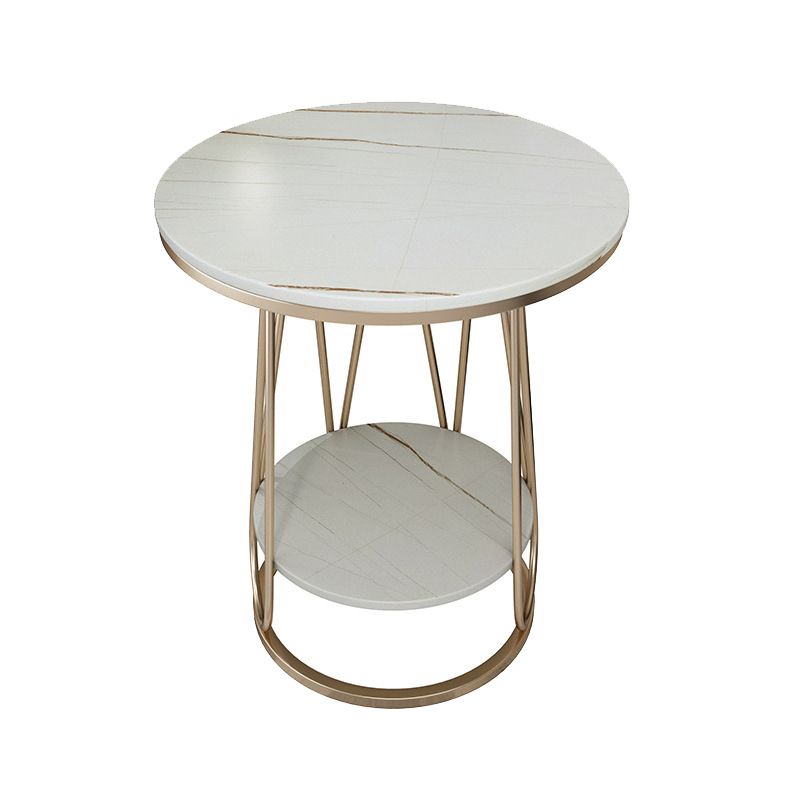 Estante inferior del gabinete del gabinete de metal de la mesa de acento de metal para el dormitorio